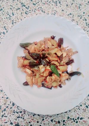 A picture of Chicken potato bhindi.