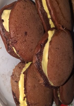 Foto resep Dorayaki coklat simpel enak