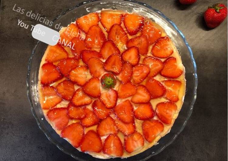 Simple Way to Prepare Favorite Tarta de fresas sin horno I Tarta de queso sin horno