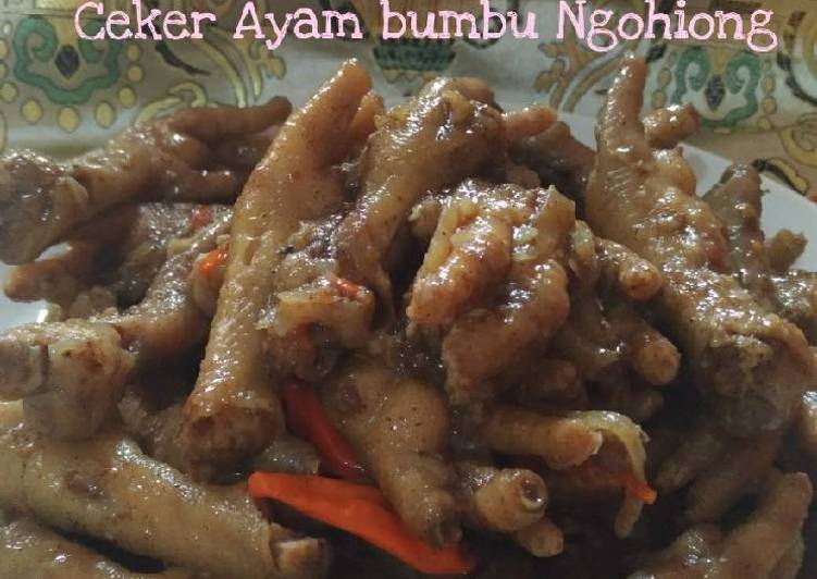 Rahasia Menyiapkan Ceker Ayam Bumbu Ngohiang Anti Ribet!
