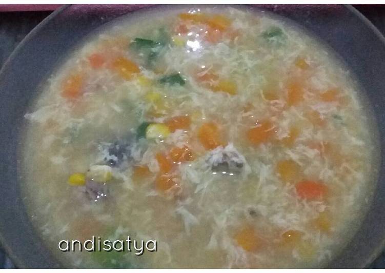 How to Make Tasty Sup Ayam Jagung Telur