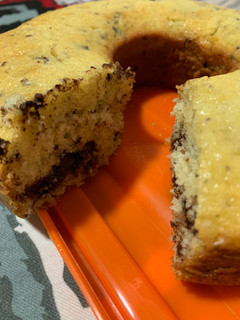Una foto de Budín con chips de chocolate