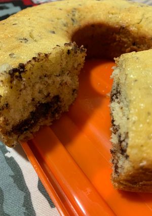 Una foto de Budín con chips de chocolate