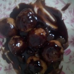 Choco dip gulab jamun A picture of Choco dip gulab jamun.