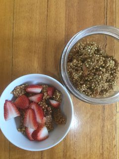 A picture of Buckwheat granola.
