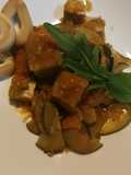 Tempeh de garbanzos y tofu, estofada, vegano 🌱vegetariana