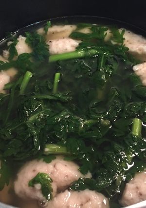 Hình của món Canh tần ô cá thác lác.