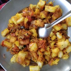 A picture of Bread upma.
