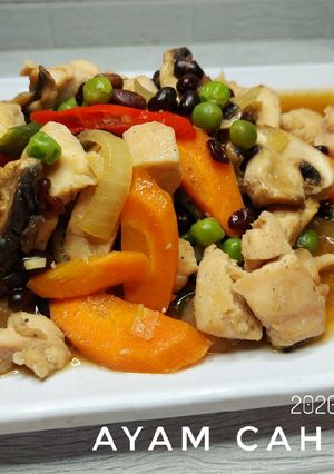 Foto resep Ayam Cah Tausi