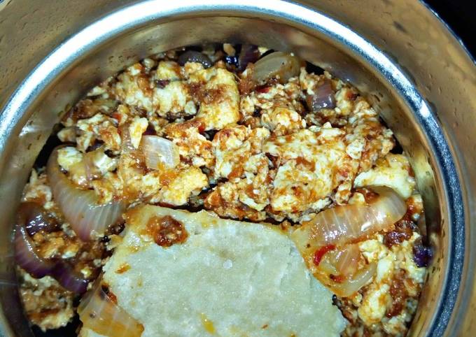 Steps to Make Perfect Boiled yam and egg sauce