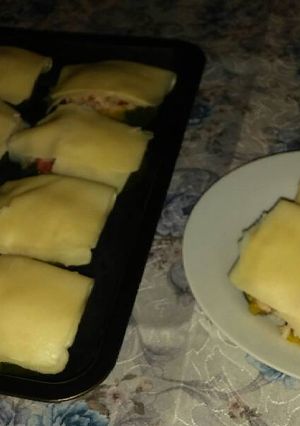 Una foto de Zapallitos rellenos