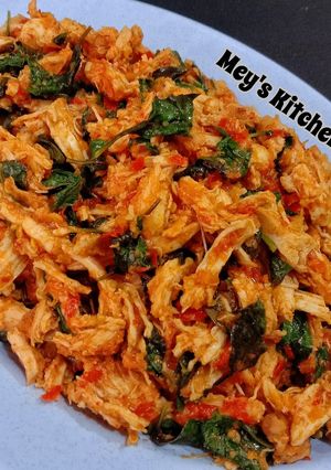 Foto resep 22. Ayam Suwir Kemangi Pedas