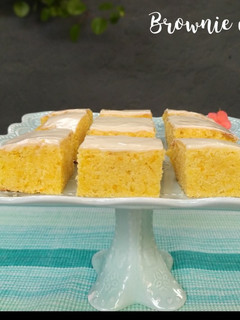 Una foto de Brownie de naranja 🍊
