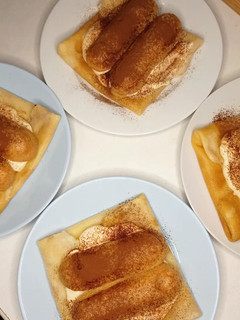 Une photo de Crêpes tiramisu