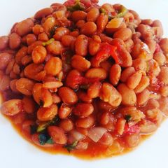 A picture of Yellow Beans stew.