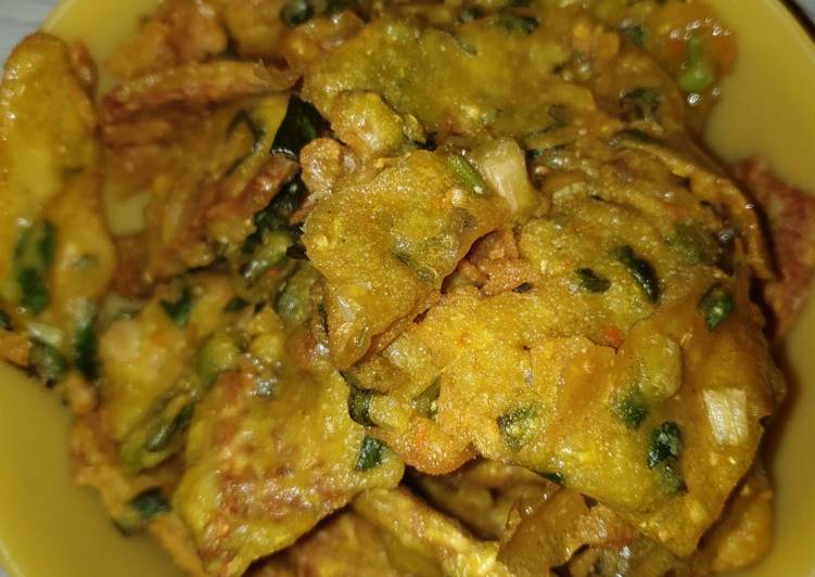 Tempe mendoan bumbu kuning