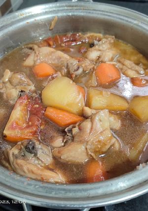 Foto resep Ayam kecap dengan sayuran