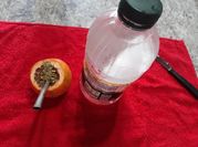 Una foto de mate en pomelo