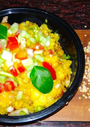 A picture of Moong Dal Chaat.