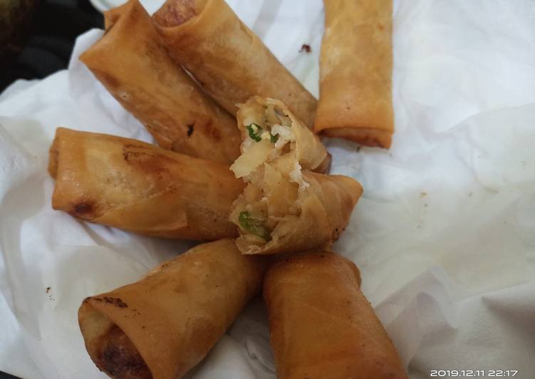 Langkah memasak Lumpia isi Bengkoang gurih