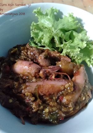 Foto resep Cumi Asin Sambal Ijo