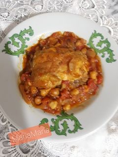 صورة لوصفة طاجن الدجاج بالبصل وطماطم 🍅🐓