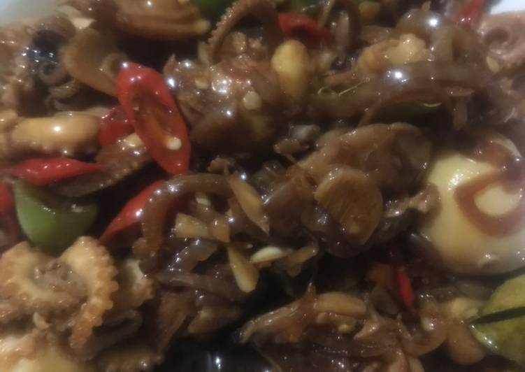 Resep Populer Gurita saus tiram Sedap Nikmat