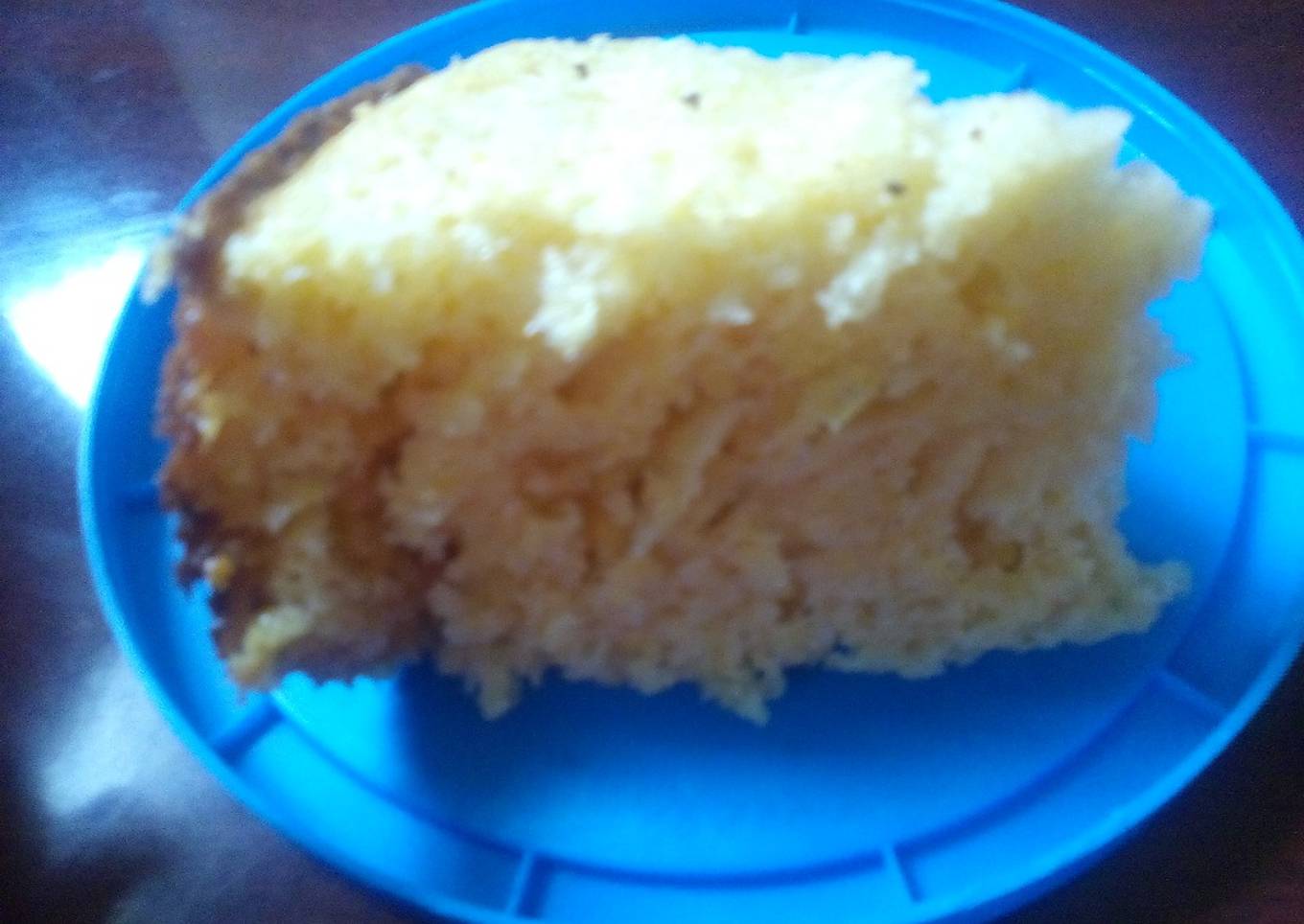 Pan de elote sin horno