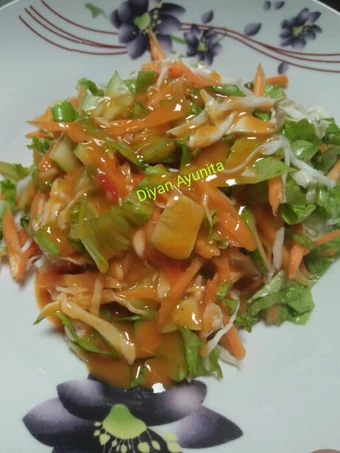 Cara Mudah Membikin Resep  Salad sayur simple seger yang Lezat, Enak