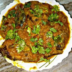 Doi Katla (Rohu fish in Yoghurt based gravy) A picture of Doi Katla (Rohu fish in Yoghurt based gravy).