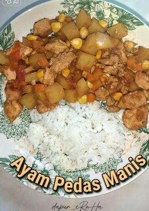 Foto resep MENU DIET : AYAM PEDAS MANIS