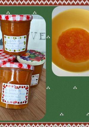Une photo de Confiture de potimarron, poires et noix de coco