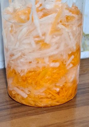 عکسی از دستور ترشی ترب و هویج