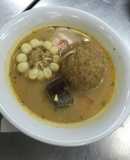 Caldo de bolas de verde