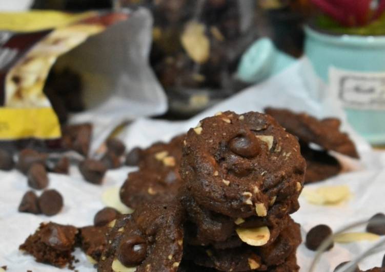 DOUBLE HERSHEY'S Chocolate Chips Almond Cookies#BikinRamadhanBerkesan#PekanInspirasi