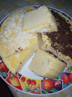 Foto resep Bolu kukus jerman toping keju dan meises