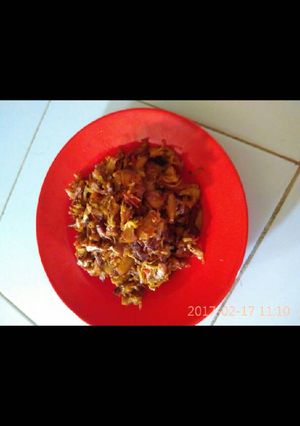 Foto resep Oseng mandai pedas