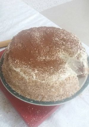 صورة لوصفة كعكة بماء التوت المطبوخ ع طريقتي
