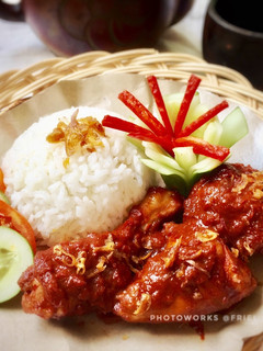 Foto resep Ayam Sambal Bali khas Banjar (ayam masak habang)