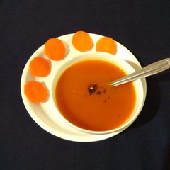 Carrot tomato soup A picture of Carrot tomato soup.