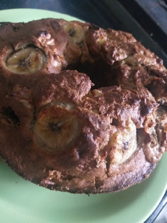 Una foto de "Budín" de banana y nueces súper húmedo