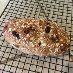 Oatmeal Raisin Bread GF EF A picture of Oatmeal Raisin Bread GF EF.