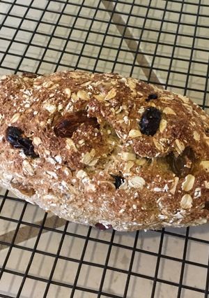 A picture of Oatmeal Raisin Bread GF EF.