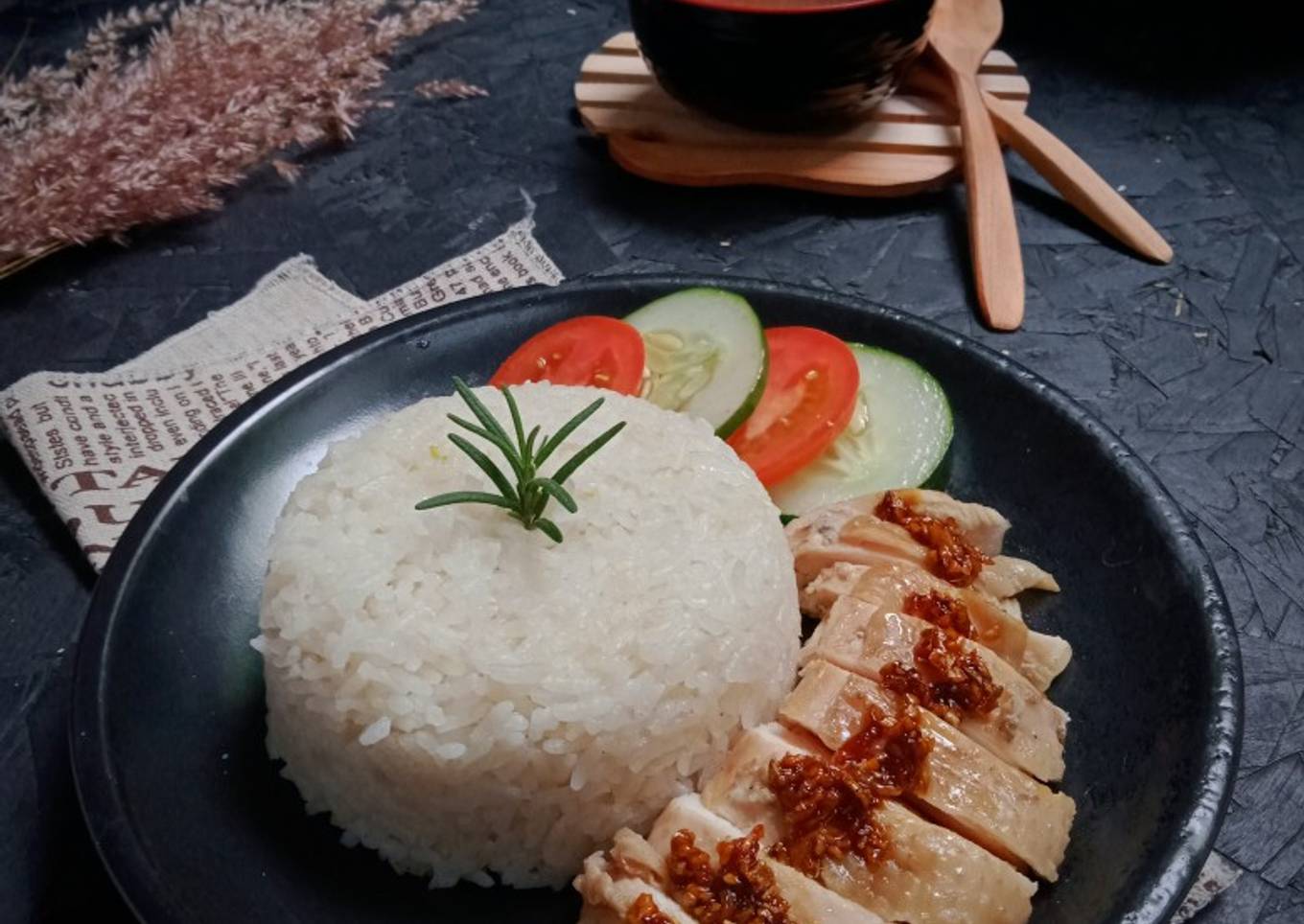 Hainan Chicken Rice (Simple)