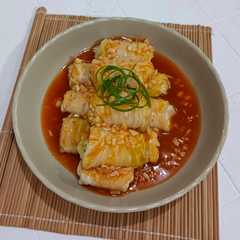 รูปของ Sawi gulung isi Ayam Tahu