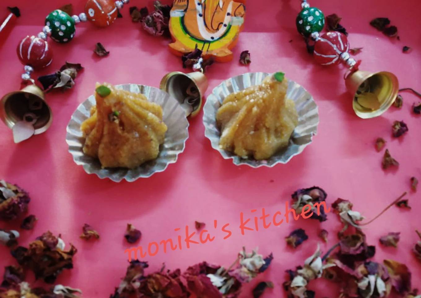 Besan almond modak