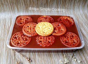 Foto resep Pudding Coklat Biscuit Roma Kelapa
