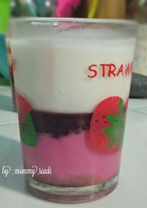 Foto resep Puding lapis susu