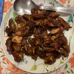 A picture of Chilli pepper chicken.