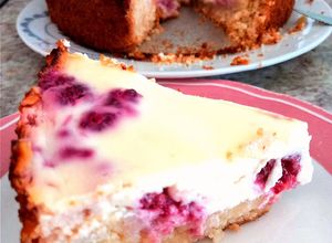 Una foto de Kuchen de frambuesa
